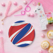 weggelopen patriottenronde papieren bordje (Feest)