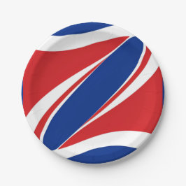 weggelopen patriottenronde papieren bordje