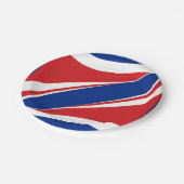 weggelopen patriottenronde papieren bordje (Gekanteld)