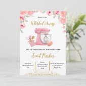 weggespoeld roze Vrijgezellenfeest Kaart (Staand voorkant)