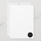 weggespoeld roze Vrijgezellenfeest Kaart (Achterkant)