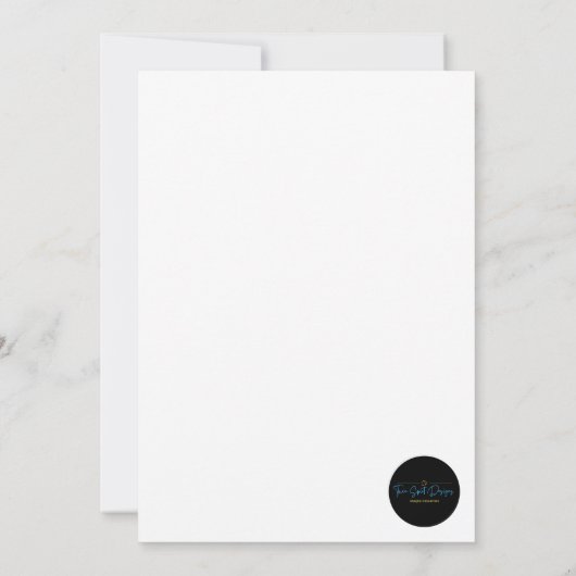 weggespoeld roze Vrijgezellenfeest Kaart (Achterkant)