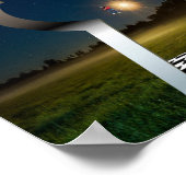 Weggetransporteerd afdrukken poster (Hoek)