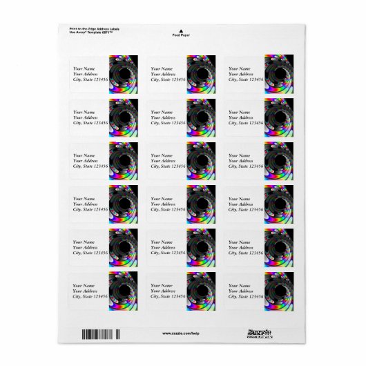 Wegglijden Etiket (Full Sheet)