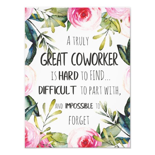 Weggooien cadeau voor collega's die afscheid nemen foto afdruk (Voorkant)