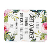 Weggooien cadeau voor collega's die afscheid nemen magneet (Horizontaal)