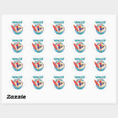 Weggooien Ronde Sticker (Vel)