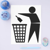 Weggooien van afval (flesje) flyer (Enkel)