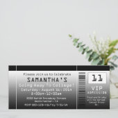 Weggooien van kaartjes, zwart-wit + wit kaart (Staand voorkant)