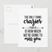 Weggooien, wegrijden, beste vriendenknopje, F Briefkaart (Voorkant / Achterkant)