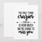 Weggooien, wegrijden, beste vriendenknopje, F Feestdagenkaart (Voorkant / Achterkant)