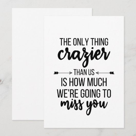 Weggooien, wegrijden, beste vriendenknopje, F Feestdagenkaart (Voorkant / Achterkant)