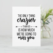 Weggooien, wegrijden, beste vriendenknopje, F Feestdagenkaart (Staand voorkant)