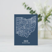 Wegkaart van Ohio - Kaart van de Buckeye-staat (Staand voorkant)