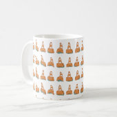 wegkegelpatroon koffiemok (Voorkant links)