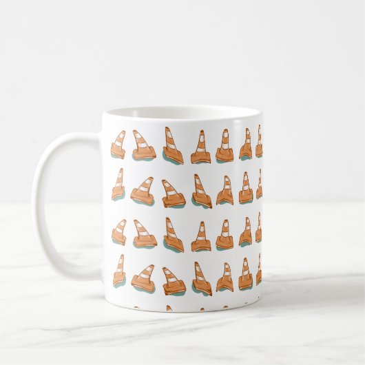 wegkegelpatroon koffiemok (Links)