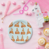 wegkegelpatroon papieren bordje (Feest)