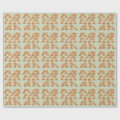 Wegkegels en oranje goudvissen cadeaupapier (Vlak)