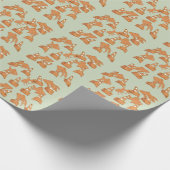 Wegkegels en oranje goudvissen cadeaupapier (Hoek)