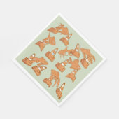 Wegkegels en oranje goudvissen servet (Hoek)