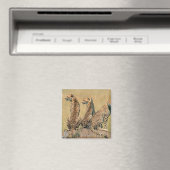 Wegkijkende luipaarden magneet (Insitu (Vaatwasser))