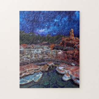 Weglopen bij nachtpuzzel legpuzzel