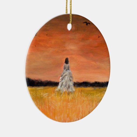 Weglopen met waardigheid keramisch ornament (Rechts)