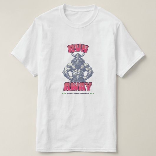 Weglopen uit de keuken t-shirt (Design voorkant)