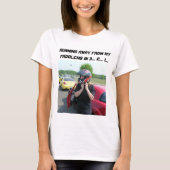 WEGLOPEN VAN MIJN PROBLEMEN IN 3... 2... 1... T-SHIRT (Voorkant)