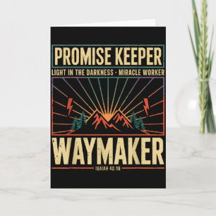 Wegmaker Beloftehouder Wonderwerker God Christi Kaart