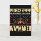 Wegmaker Beloftehouder Wonderwerker God Christi Kaart (Gele Bloem)