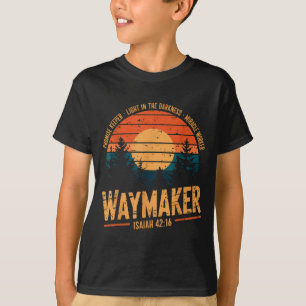 Wegmaker Beloftehouder Wonderwerker God Christi T-shirt