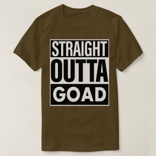 Wegnaam Straight Out Road T-shirt (Design voorkant)