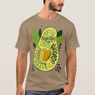 Wegoederen als avocado's t-shirt