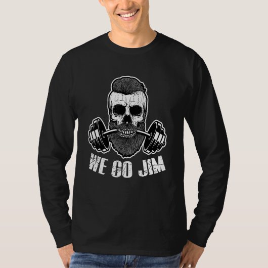 WeGoJim Bro Culture Gym Workout Beard Pump Fitness T-shirt (Voorkant)