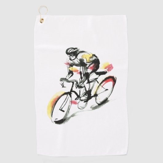 Wegracefiets Golfhanddoek (Voorkant)