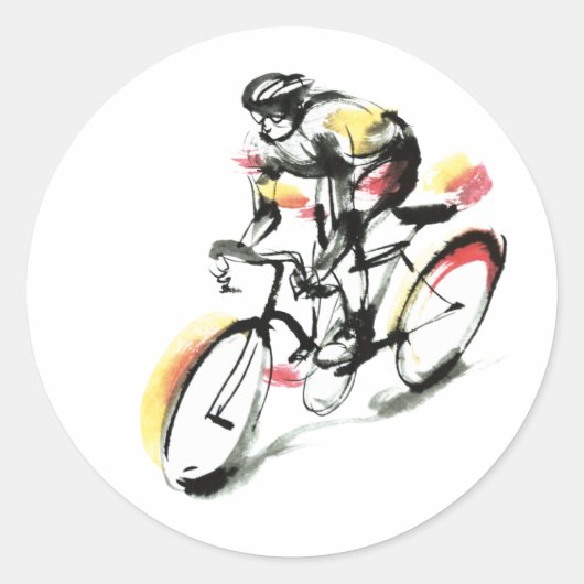 Wegracefiets Ronde Sticker (Voorkant)