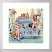 Wegreis door Parijs meisjes Poster (Voorkant)