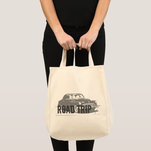 Wegreis met oldtimer tote bag (Voorkant (product))