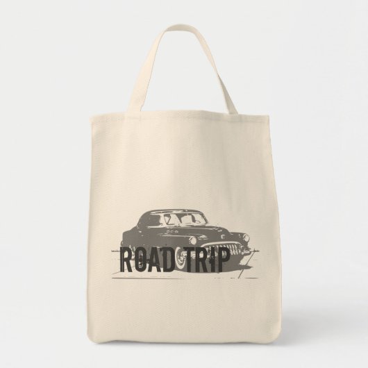 Wegreis met oldtimer tote bag (Voorkant)
