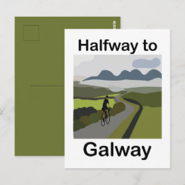 Wegreis naar Galway Reis Briefkaart