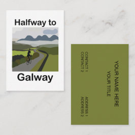 Wegreis naar Galway Reis Road Trip Visitekaartje