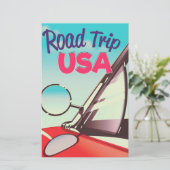 Wegreis USA Briefpapier (Staand voorkant)