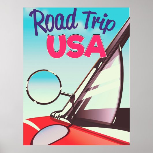 Wegreis USA Poster (Voorkant)