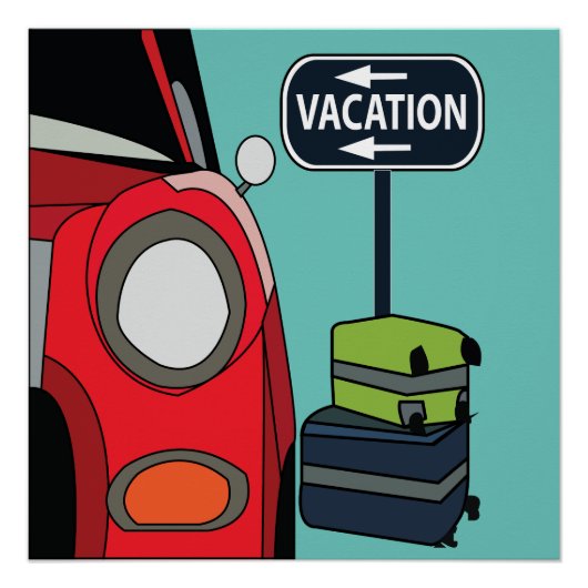 Wegreis Vakantie Perfect Poster (Voorkant)