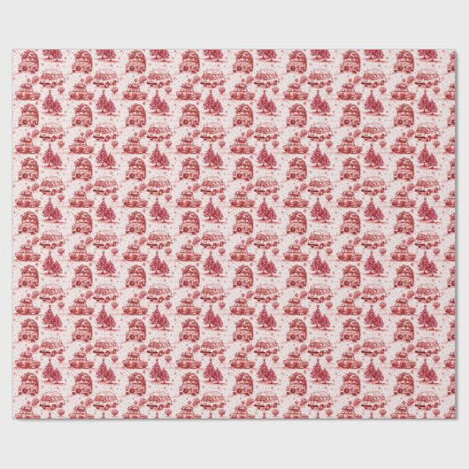 Wegreis vakantie tool | rood cadeaupapier (Vlak)