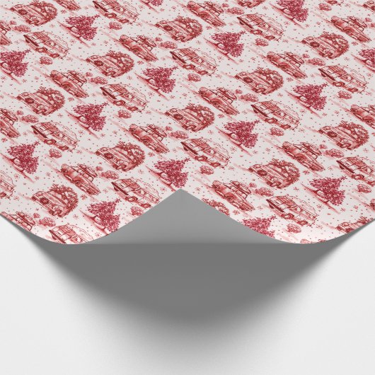 Wegreis vakantie tool | rood cadeaupapier (Hoek)