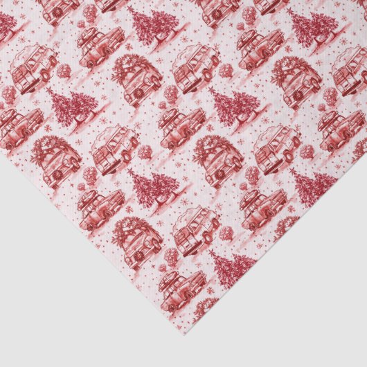 Wegreis vakantie tool | rood tissuepapier (Detail)