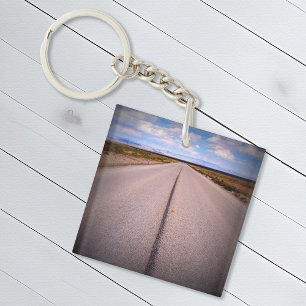 Wegreis vakantiefoto sleutelhanger