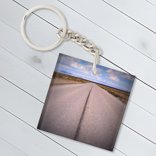 Wegreis vakantiefoto sleutelhanger